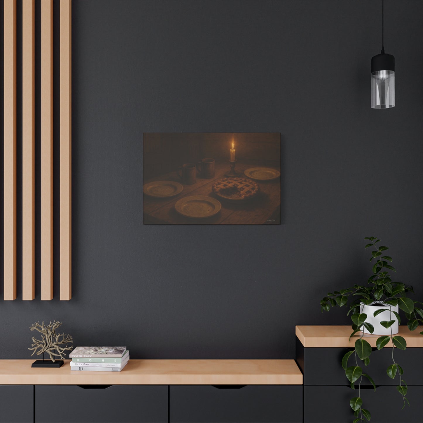 Warm Atmosphere Canvas Art for Home Decor, Cozy Wall Art, Kitchen Wall Decor, Rustic Photography, Gift for Homeowners