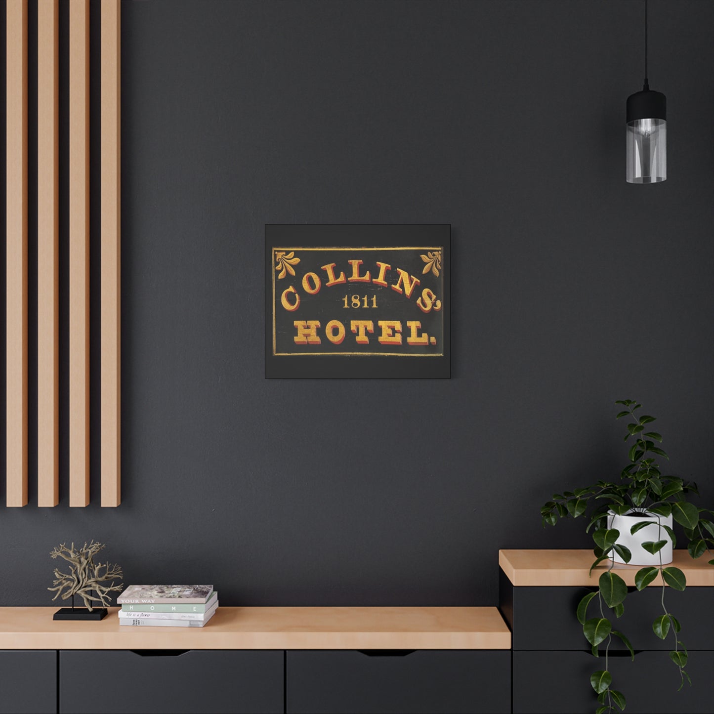 Collins Hotel Matte Canvas, Stretched, 1.25"