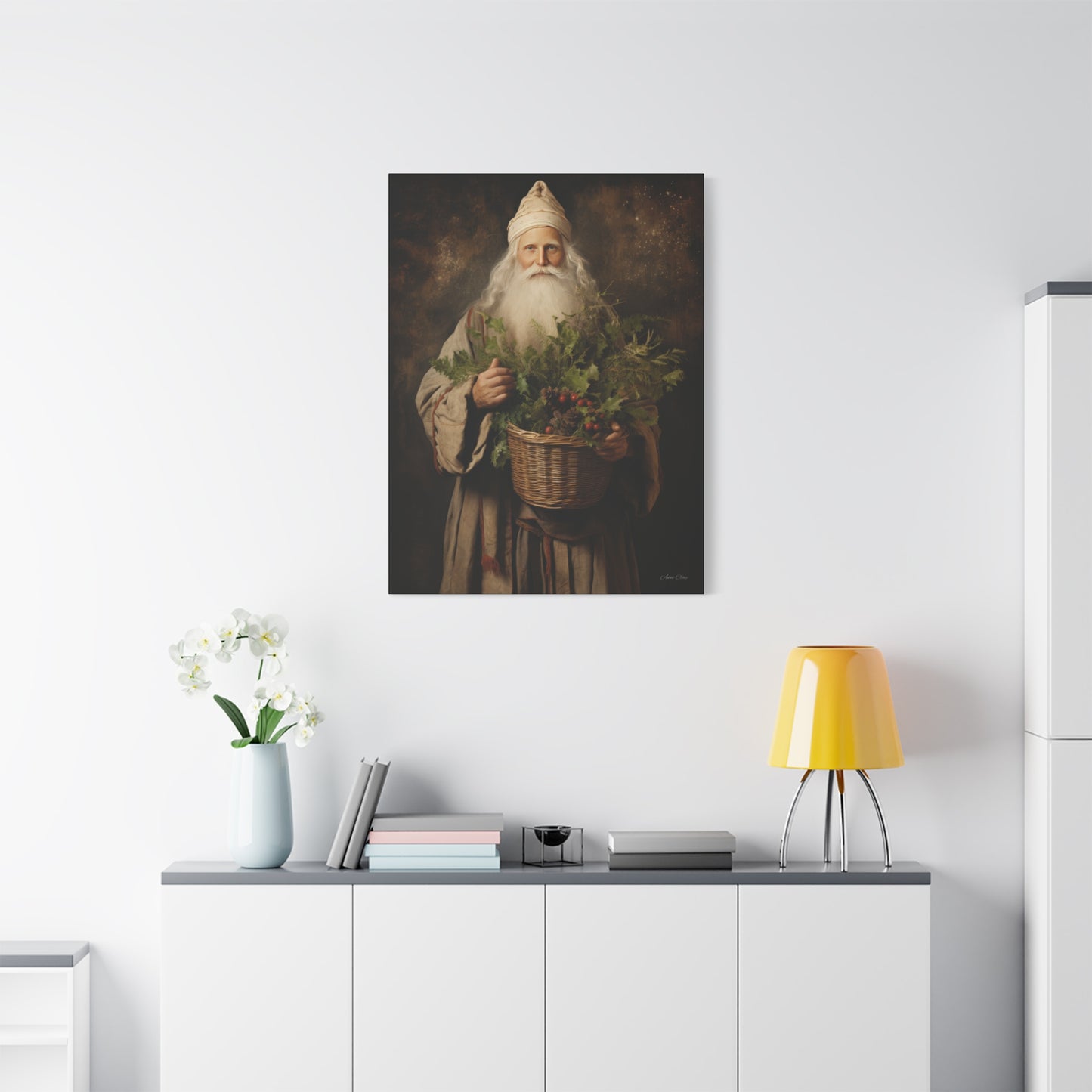 Beautiful Santa Matte Canvas, Stretched, 1.25"