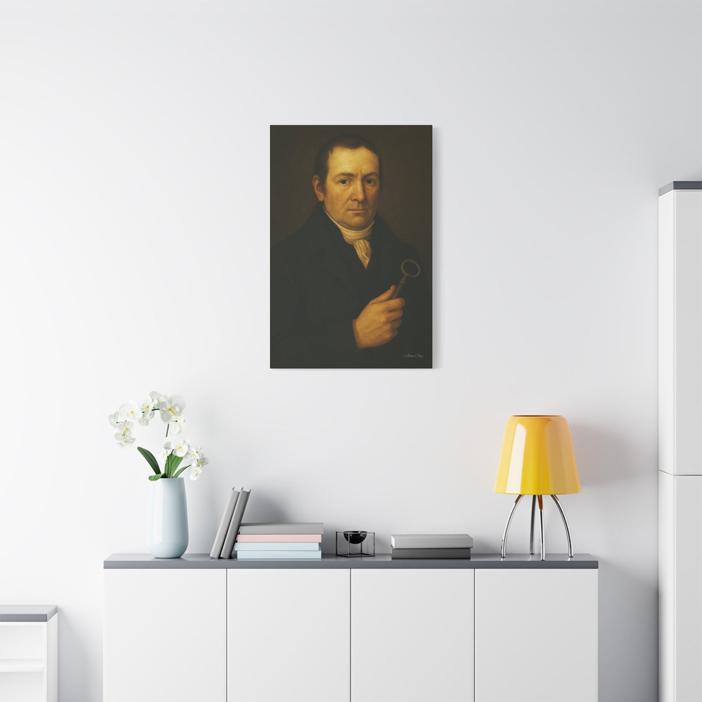 Matte Canvas Wall Art, Portrait of Historical Figure, Vintage Decor, Home Aesthetic, Gift for Art Lovers, Framed Print, Unique Wall Decor
