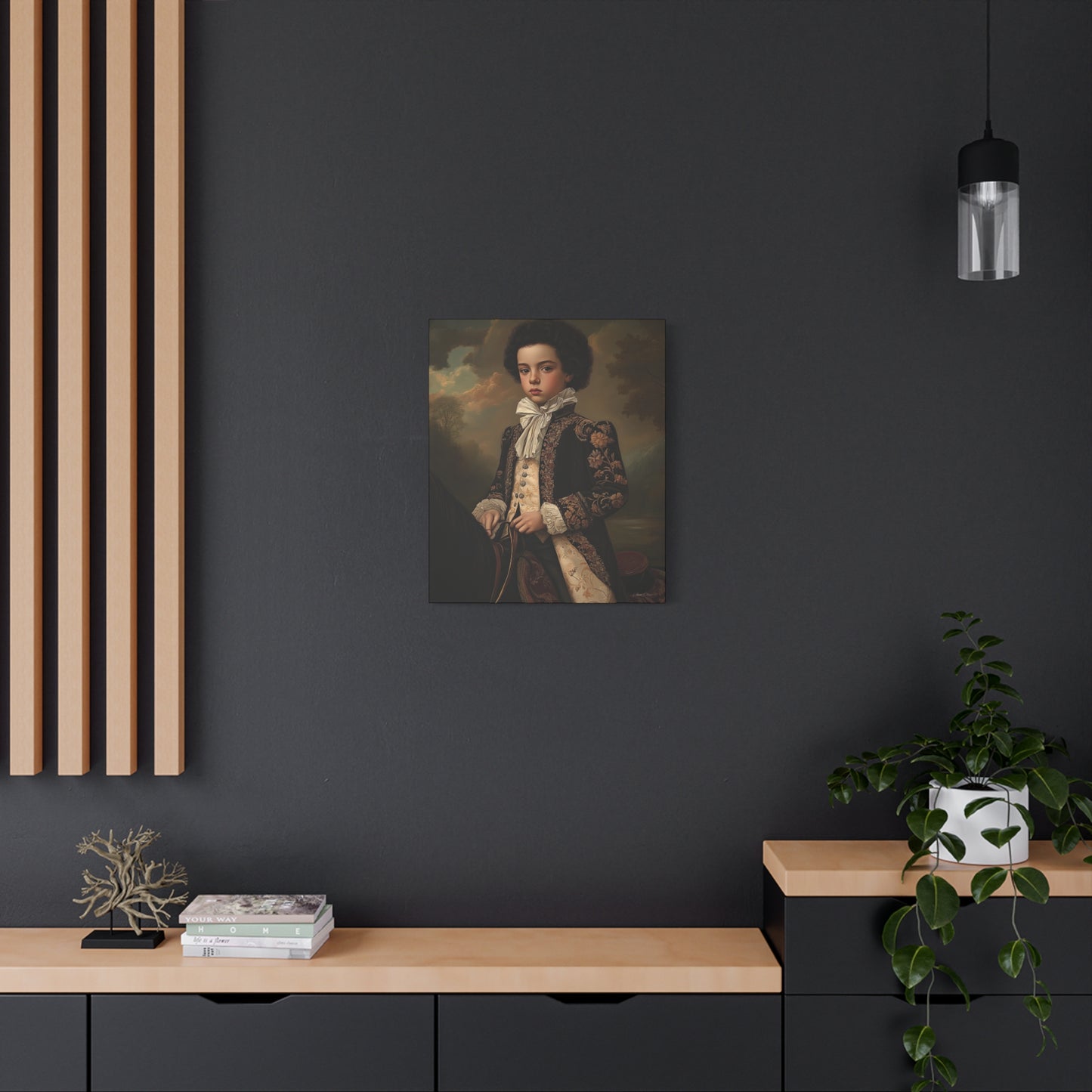 Vintage Portrait Canvas Print, Wall Art, Home Decor, Gift for Art Lovers, Classic Decor, Renaissance Style Artwork