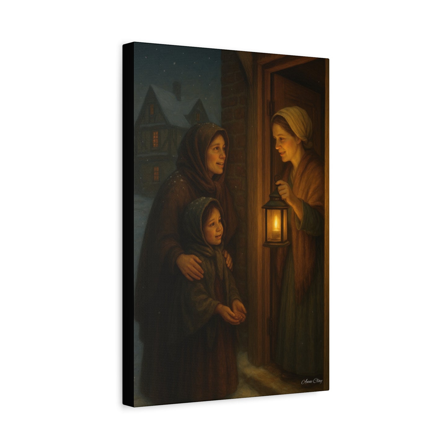 Spirit of Christmas, Hospitality Warmth of Home Canvas Art