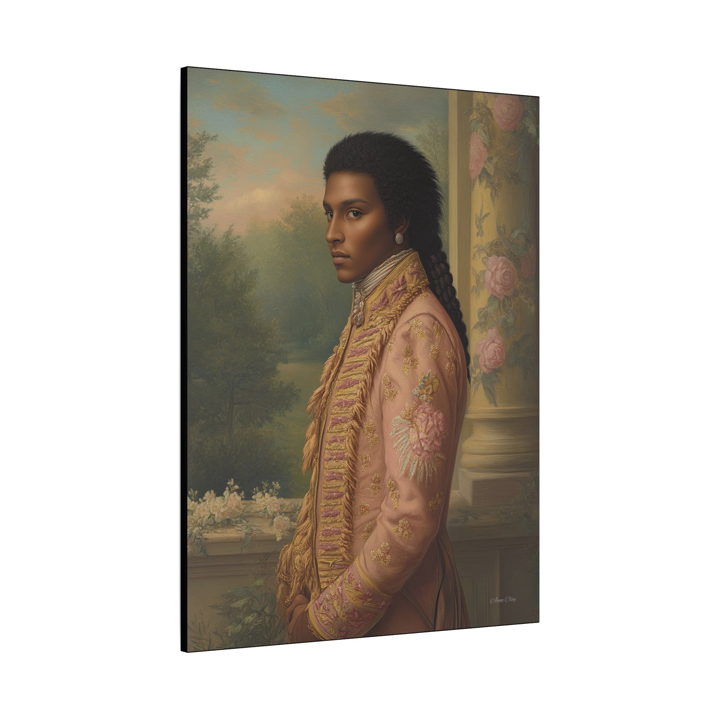 Elegant Historical Portrait Canvas Print, Vintage Art, Home Decor, Gallery Wall, Gift Idea, Framed Artwork