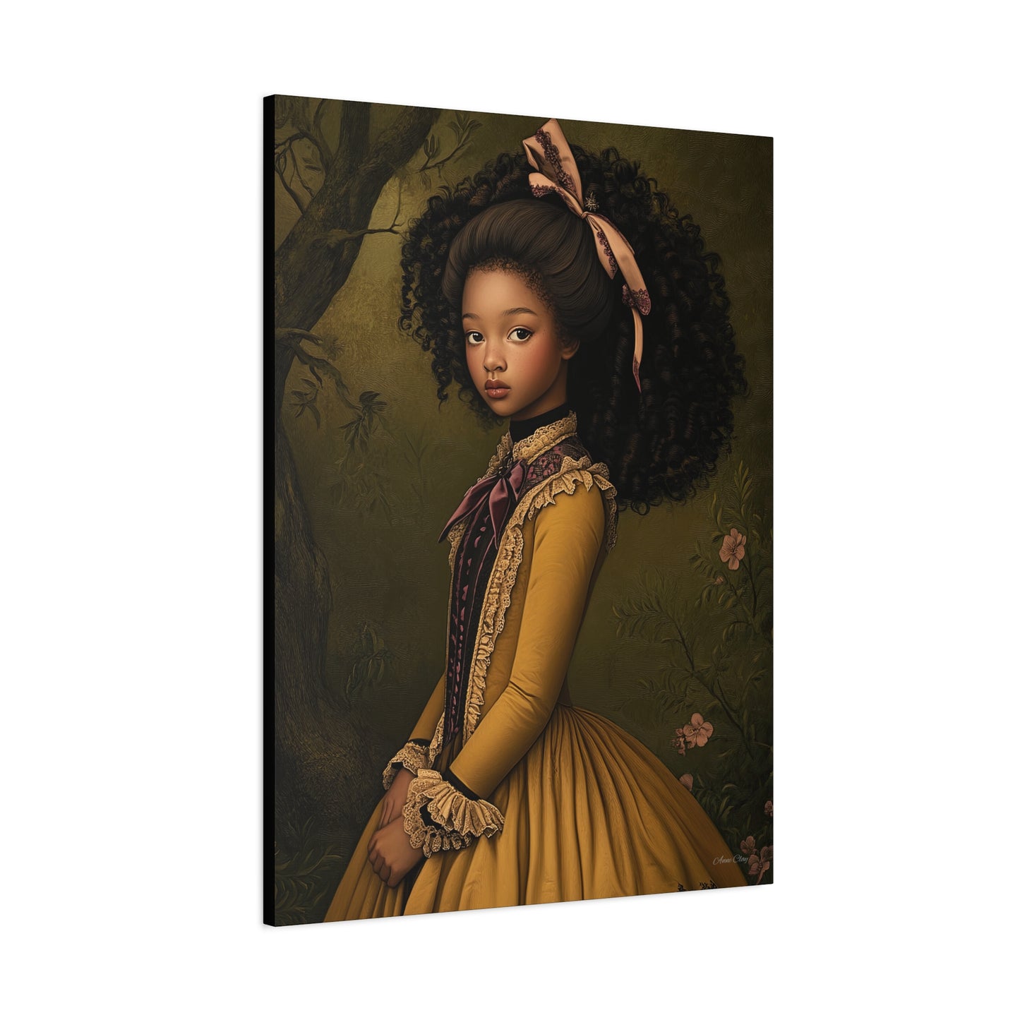 Elegant Stretched Canvas Art Print, Vintage Portrait, Home Decor, Wall Art, Gift for Art Lovers, Gallery Wall