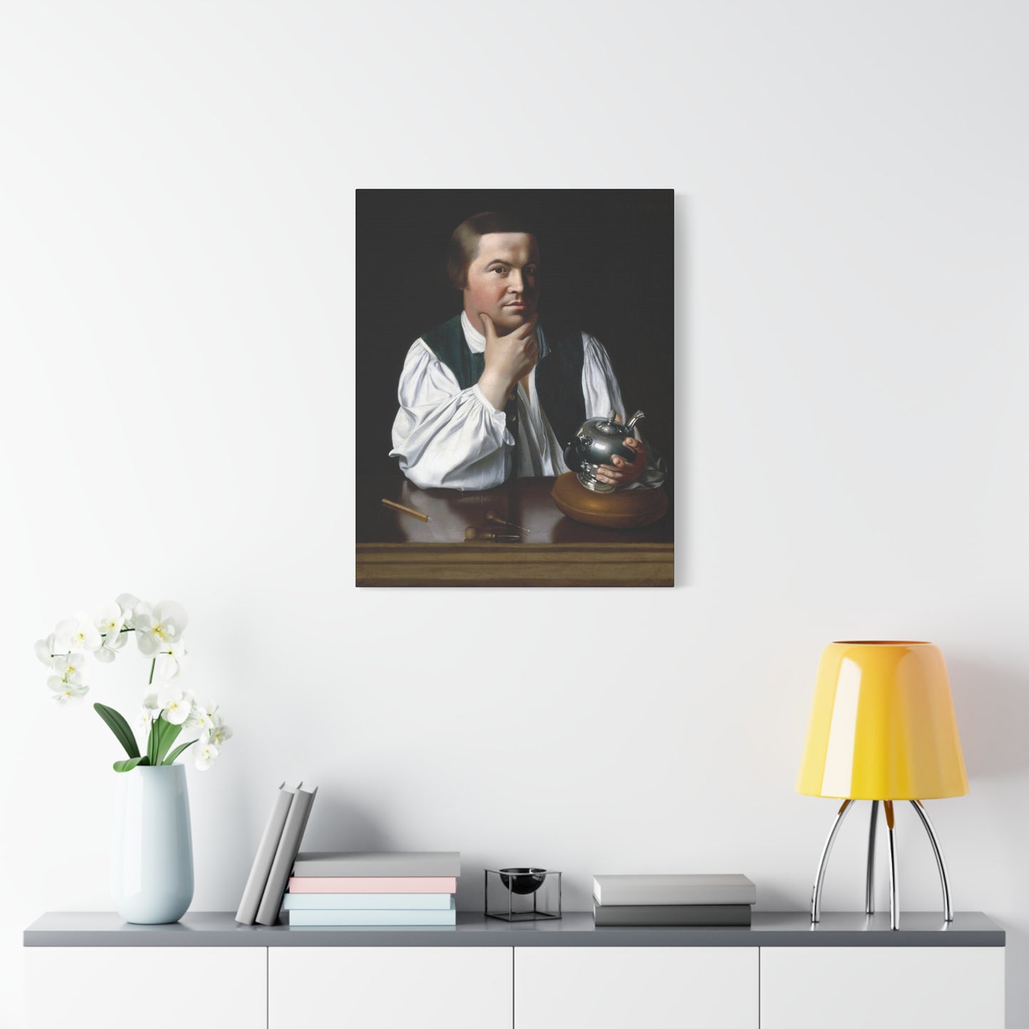 Paul Revere Historical Portrait Canvas Art - Vintage Decor for Home and Office