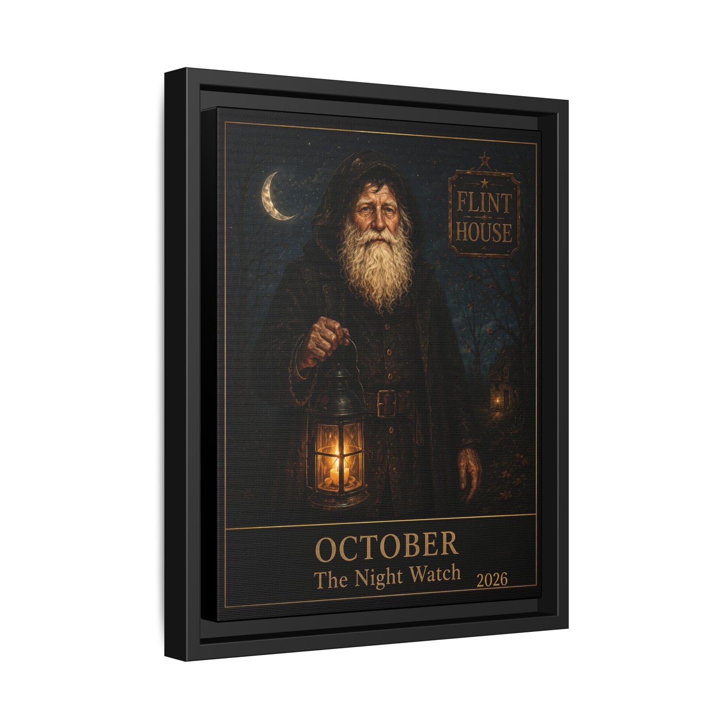 October ‘The Night Watch’ Framed Matte Canvas Wall Art