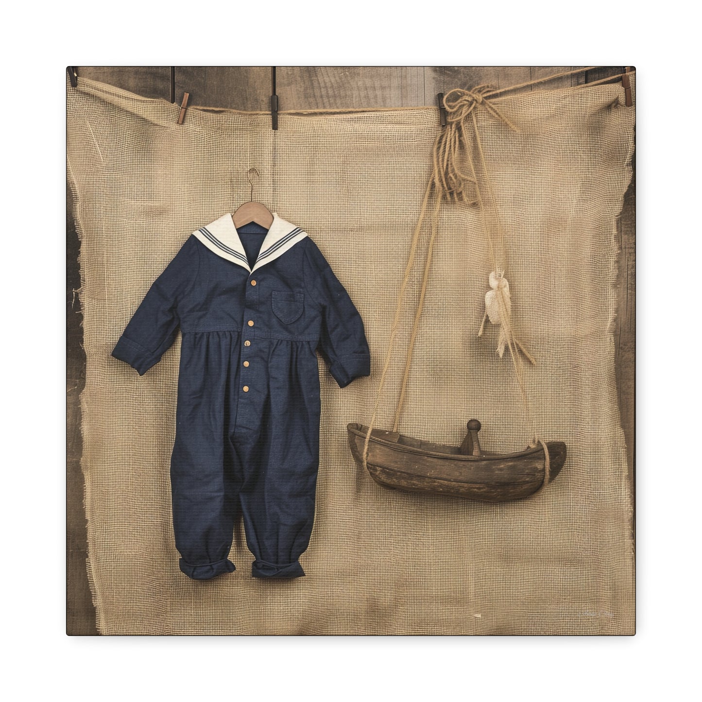 Sailor Child Matte Canvas, Stretched, 1.25"