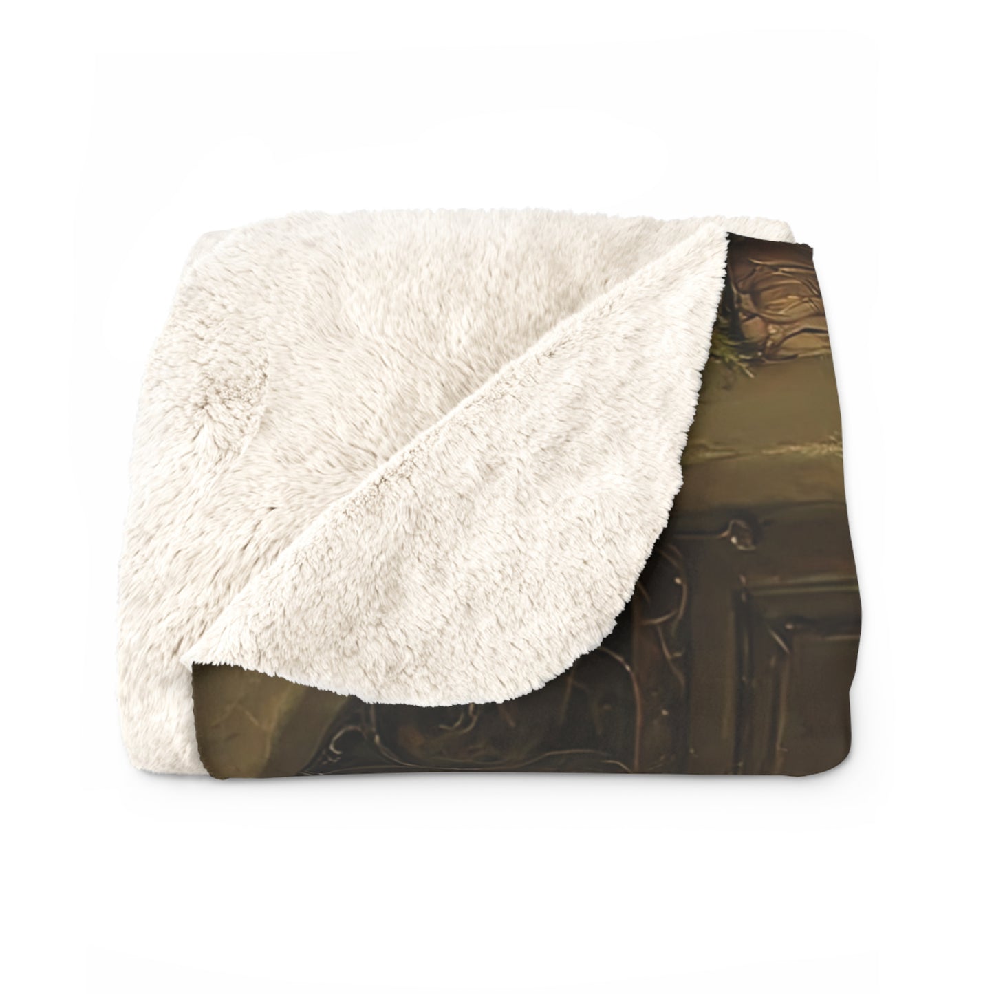 Cozy Rustic Sherpa Fleece Blanket, Perfect for Home Decor, Gifts for Him/Her, Fall and Winter Warmth, Farmhouse Style, Cozy Nights