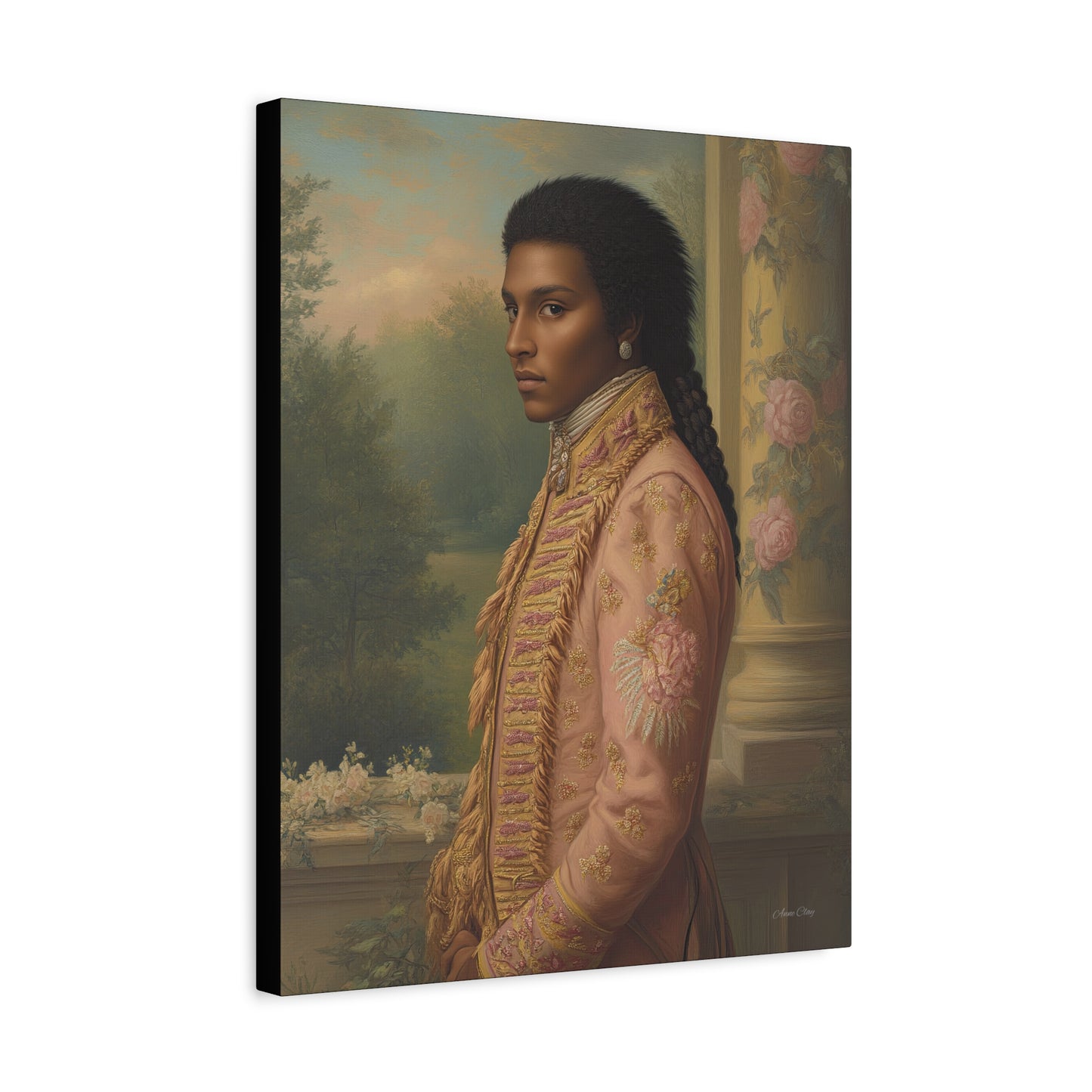 Elegant Historical Portrait Canvas Print, Vintage Art, Home Decor, Gallery Wall, Gift Idea, Framed Artwork
