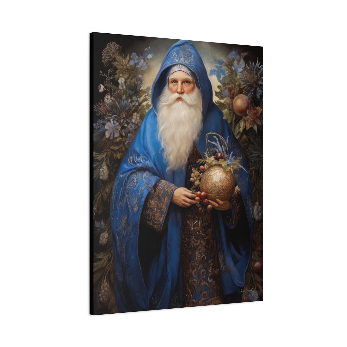 Ornamental Santa Matte Canvas, Stretched, 1.25"