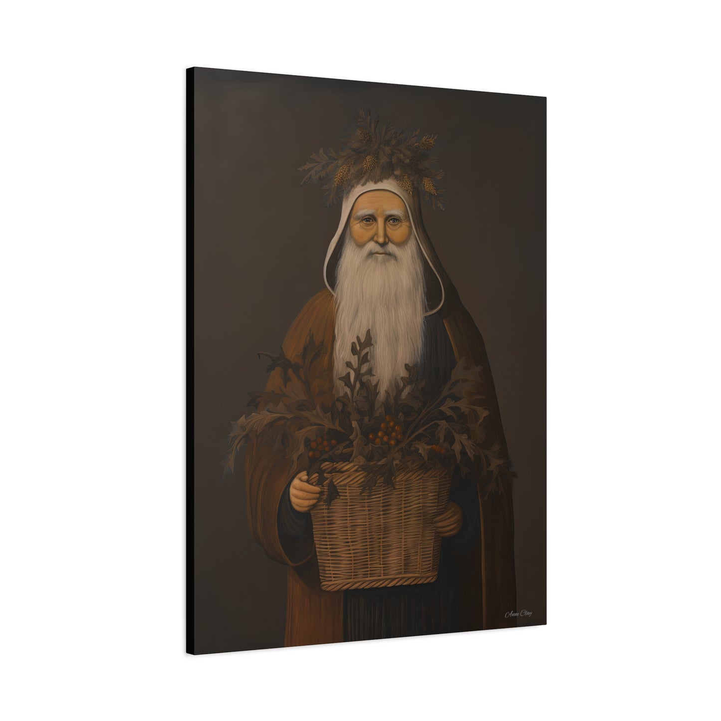Muted Colonial Santa Matte Canvas, Stretched, 1.25"