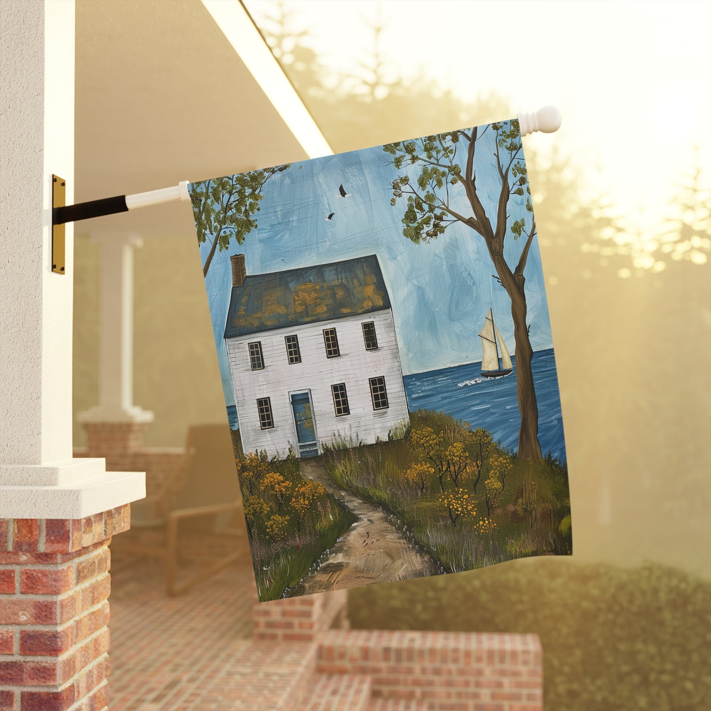 Cottage by the Sea Garden & House Banner