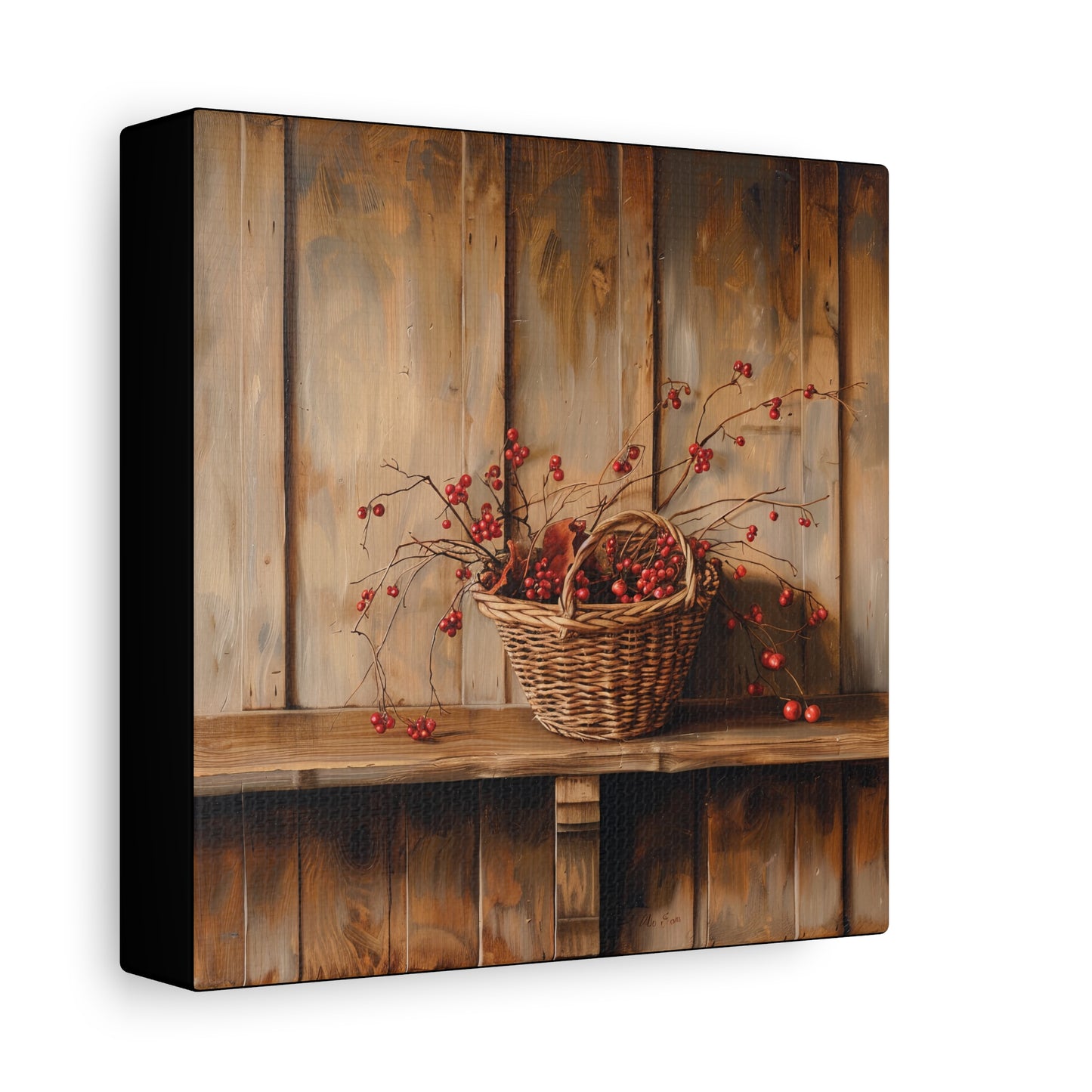 Basket of Bittersweet Matte Canvas, Stretched, 1.25"