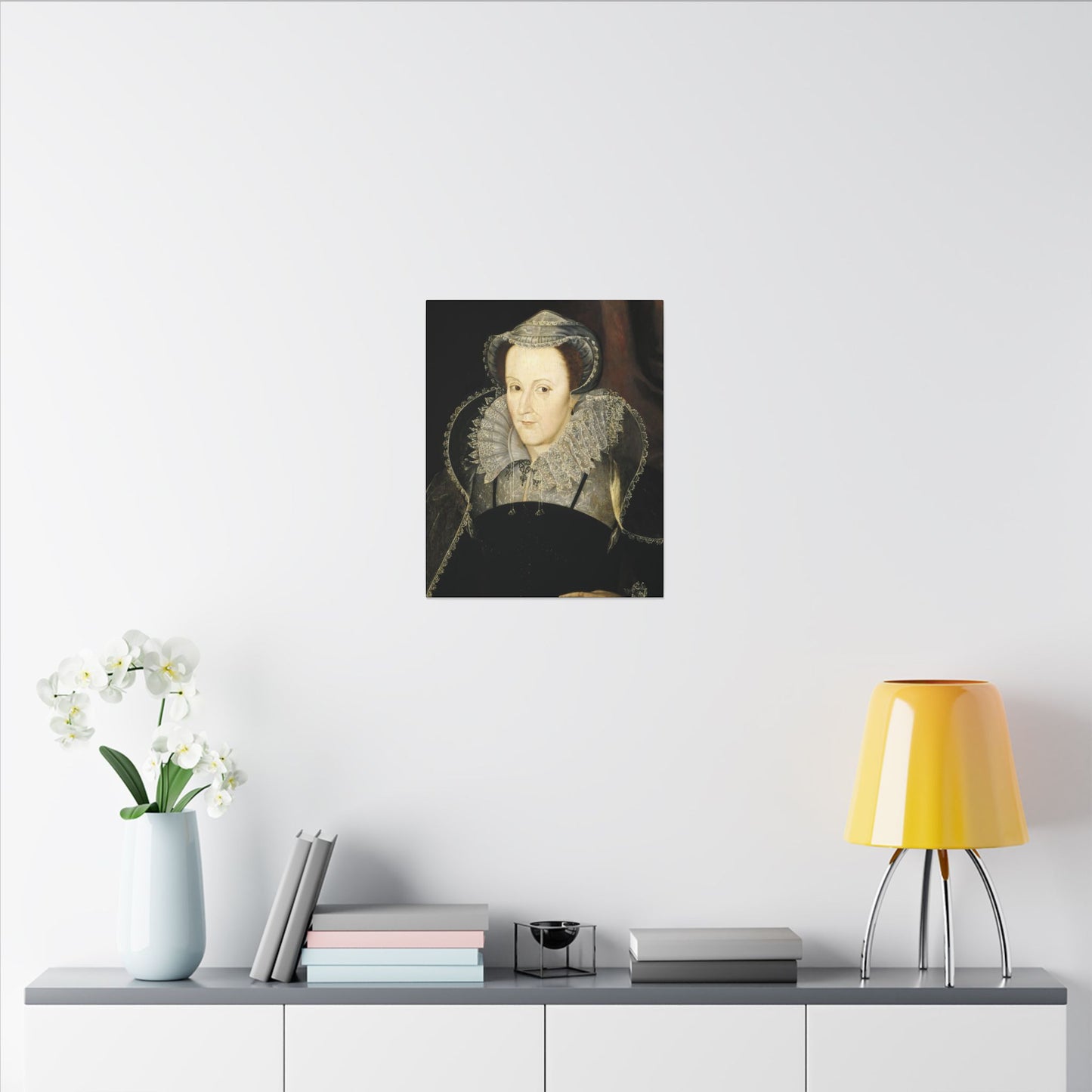 Matte Stretched Canvas - Vintage Elizabethan Portrait Wall Art
