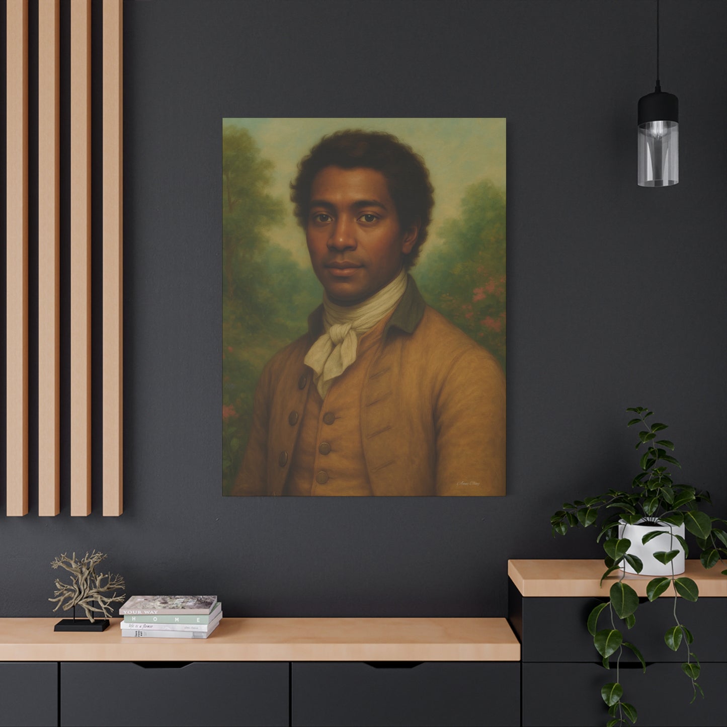 Framed Canvas Wall Art, Historical Portrait, Living Room Decor, Gift for Art Lovers, Black History Month, Unique Home Accents, Wall [...]