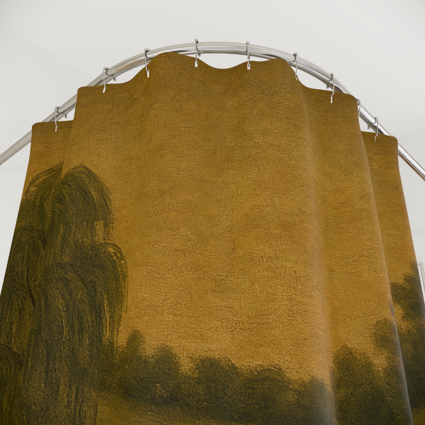 Rustic Landscape Shower Curtain, Nature-Themed Bathroom Decor, Cozy Home Vibes, Perfect for Gifts, Unique Shower Accessories