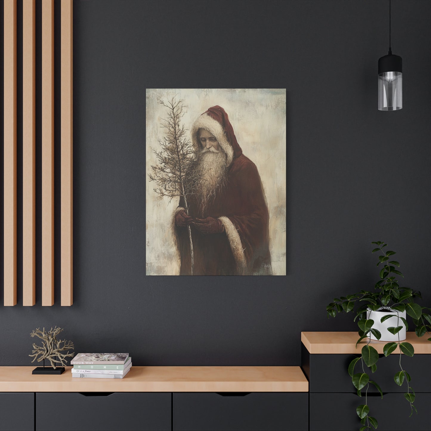 Humble Santa Matte Canvas, Stretched, 1.25"