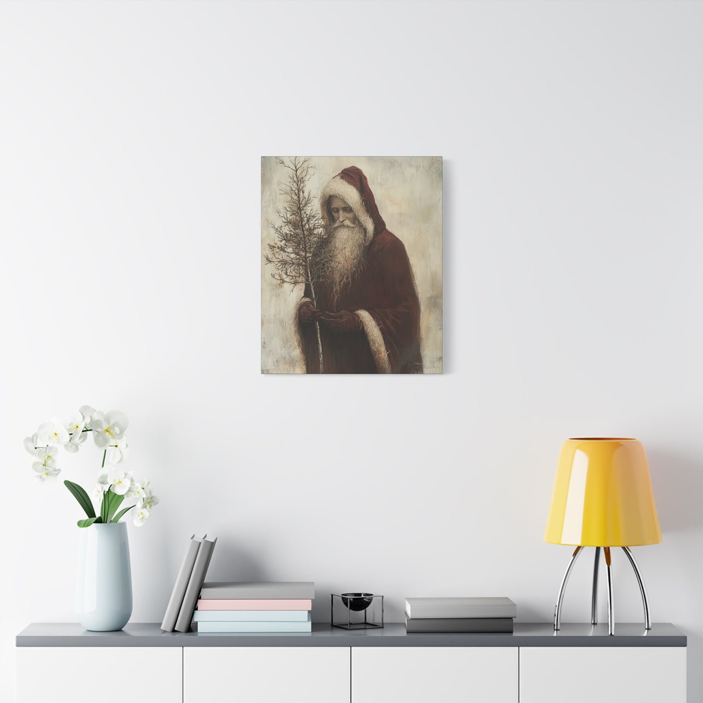 Humble Santa Matte Canvas, Stretched, 1.25"