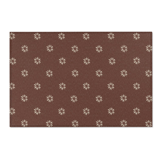 Chic Floral Area Rug – Stylish Home Decor, Cozy Living Room Accent, Bohemian Design, Modern Home Styling, Gift for Housewarming