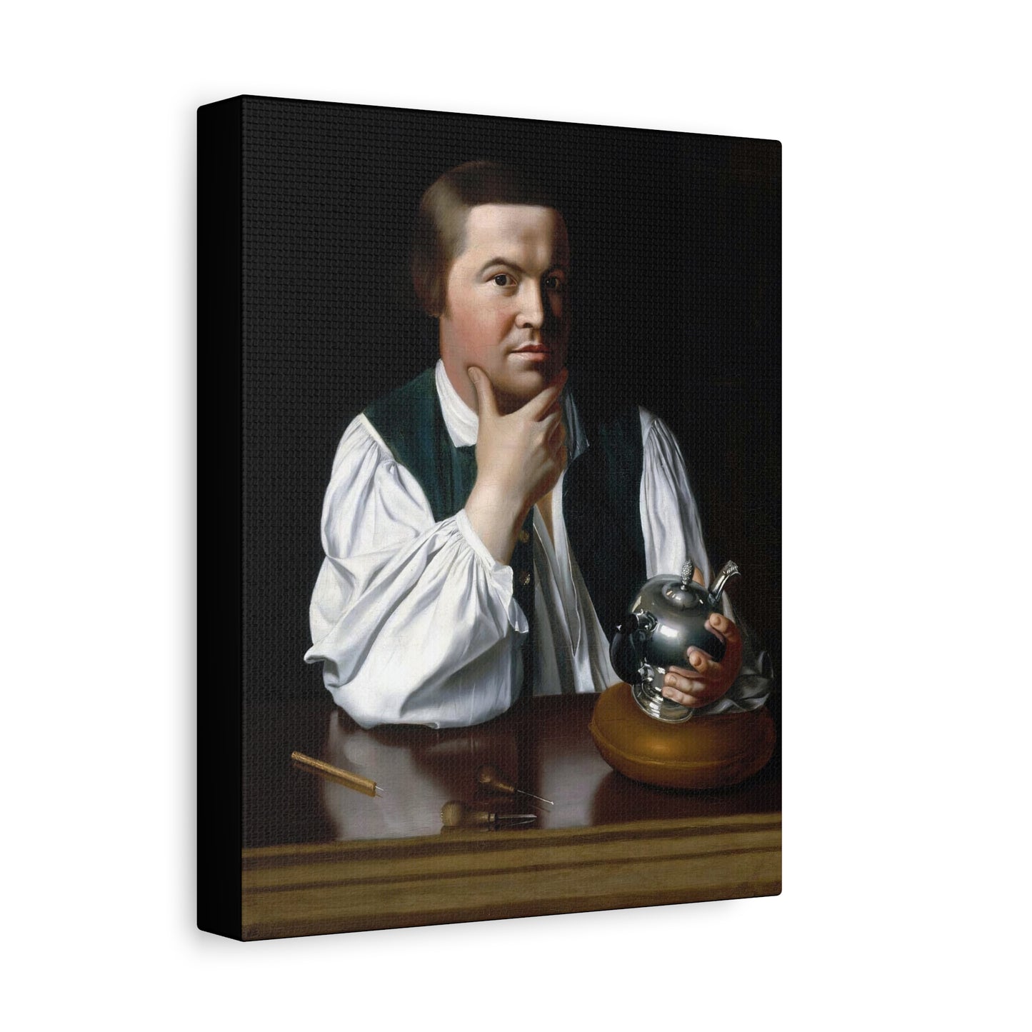 Paul Revere Historical Portrait Canvas Art - Vintage Decor for Home and Office