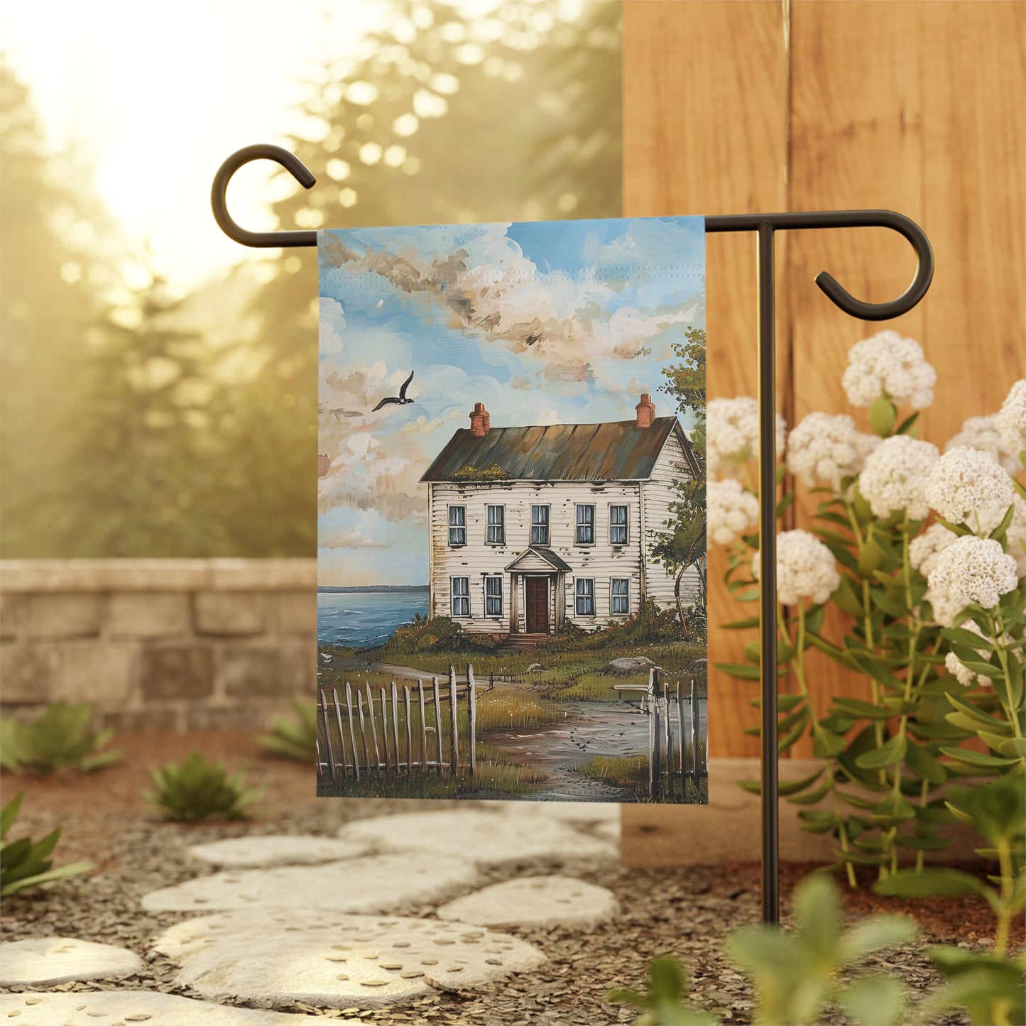 Old White House by the Sea Garden & House Banner