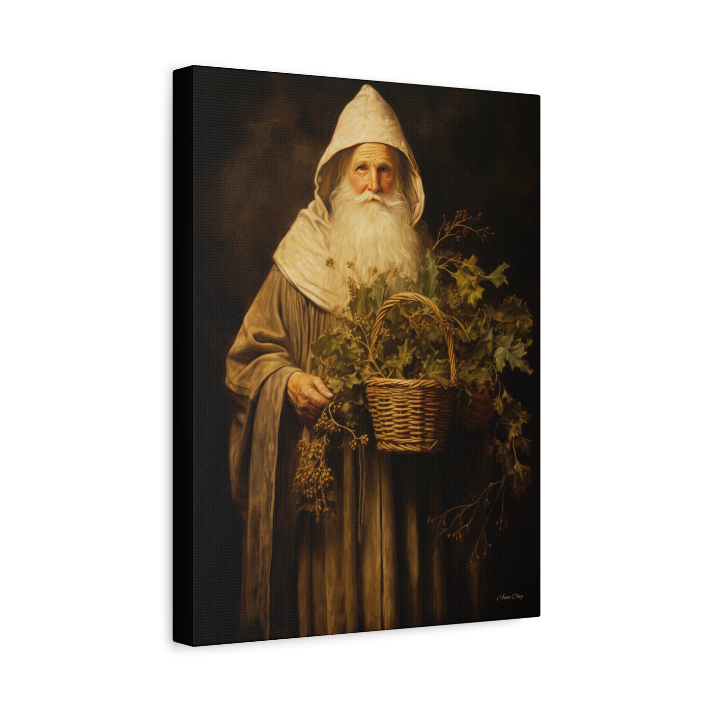 Gentle Santa Matte Canvas, Stretched, 1.25"