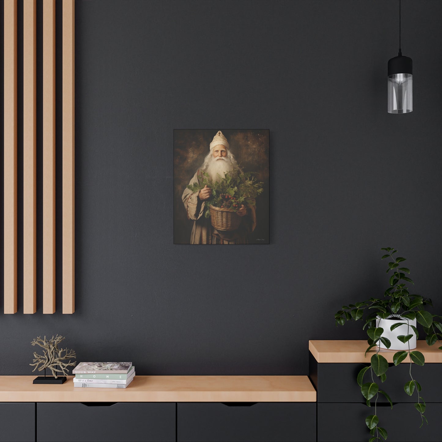 Beautiful Santa Matte Canvas, Stretched, 1.25"