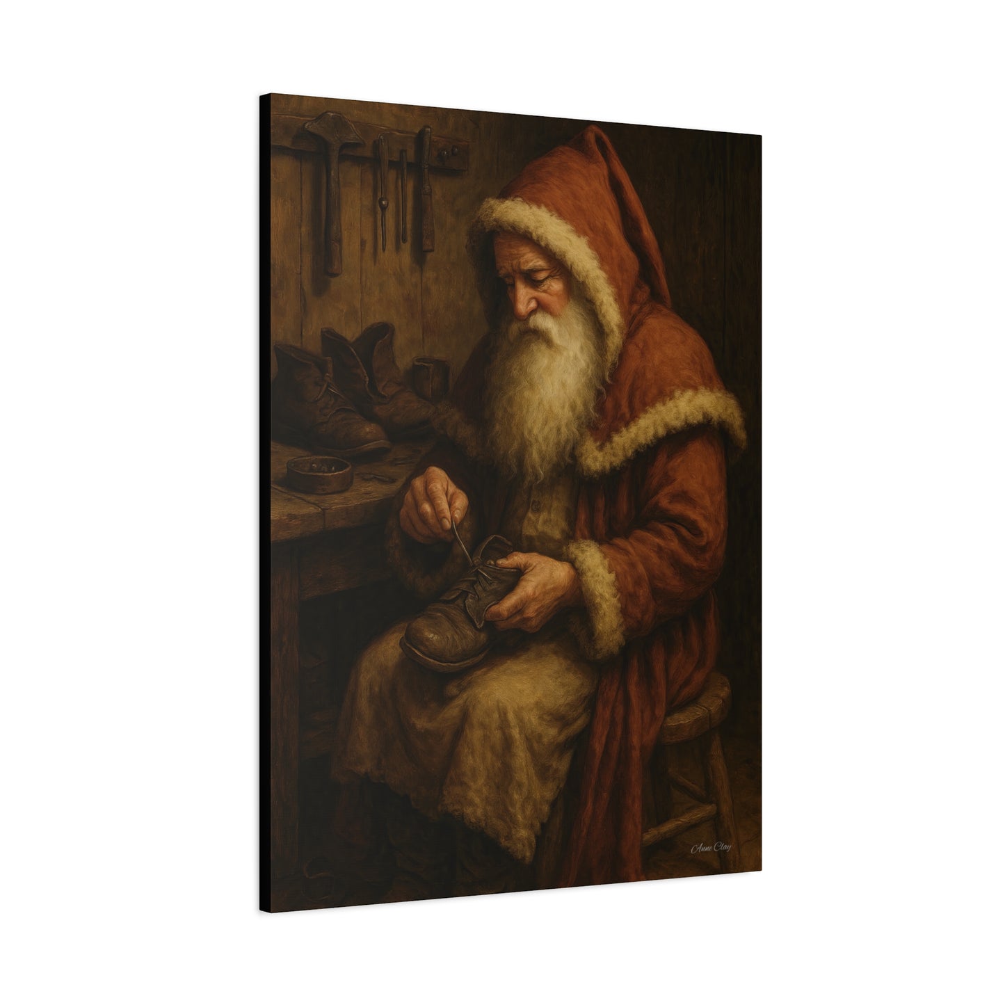 Santa's Workshop Matte Canvas Wall Art