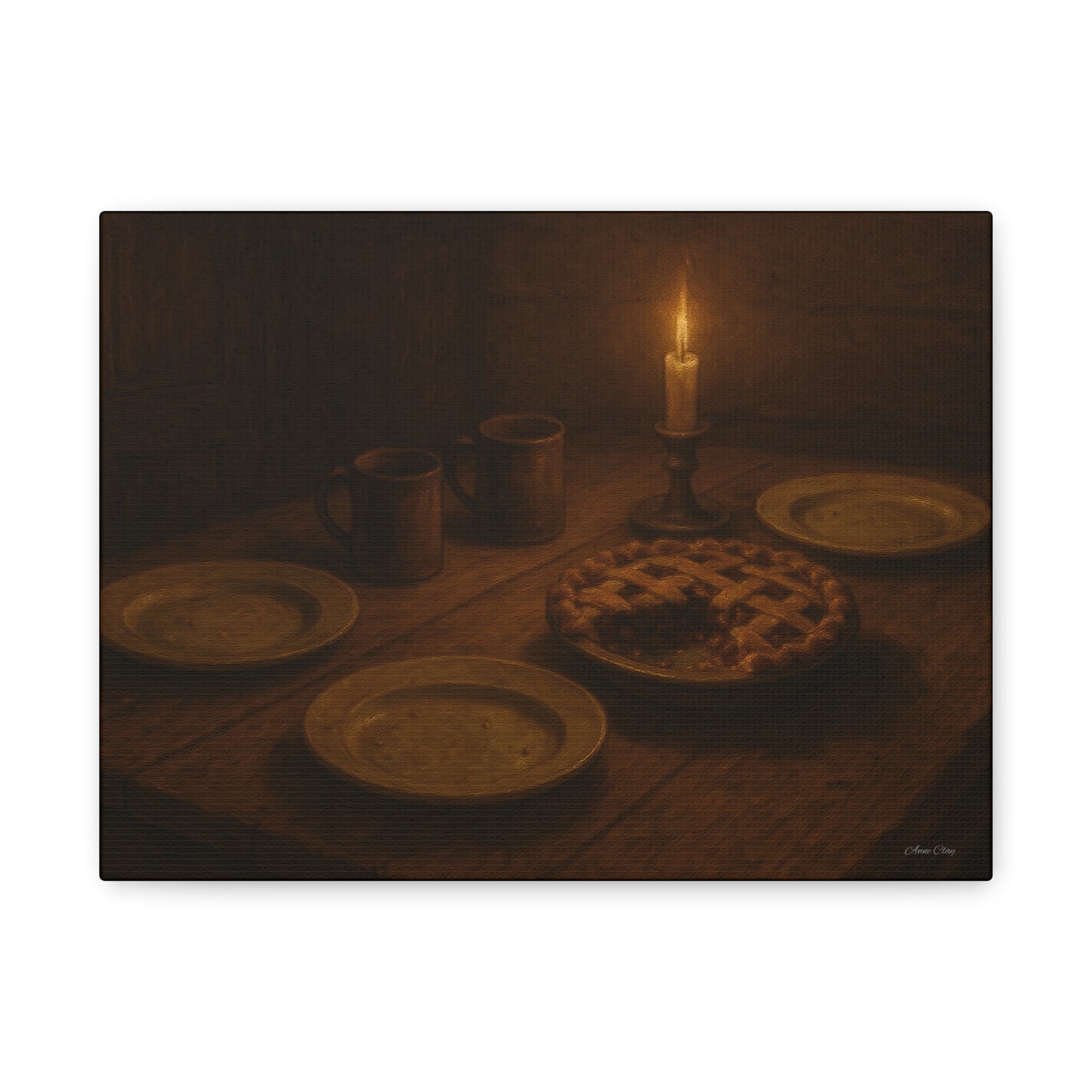 Warm Atmosphere Canvas Art for Home Decor, Cozy Wall Art, Kitchen Wall Decor, Rustic Photography, Gift for Homeowners