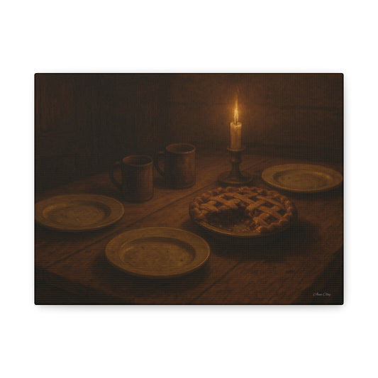Warm Atmosphere Canvas Art for Home Decor, Cozy Wall Art, Kitchen Wall Decor, Rustic Photography, Gift for Homeowners