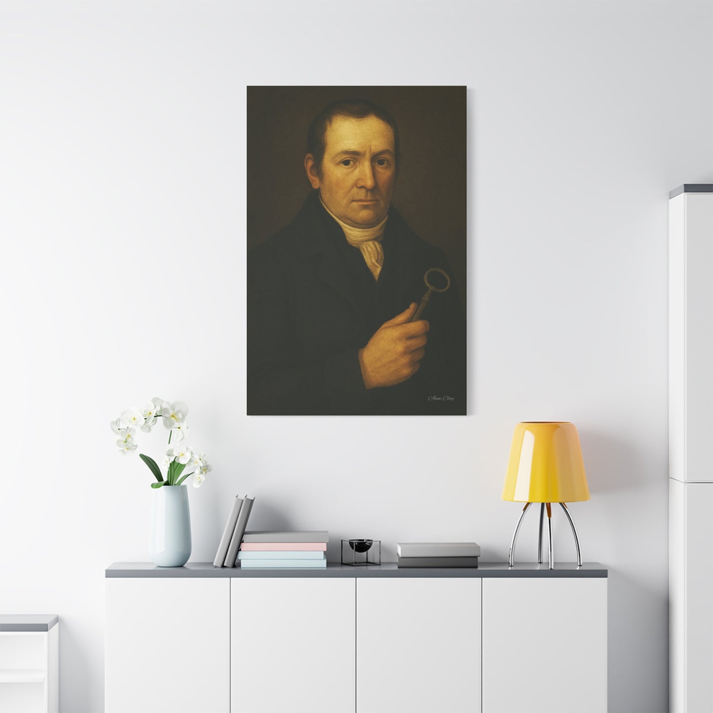 Matte Canvas Wall Art, Portrait of Historical Figure, Vintage Decor, Home Aesthetic, Gift for Art Lovers, Framed Print, Unique Wall Decor