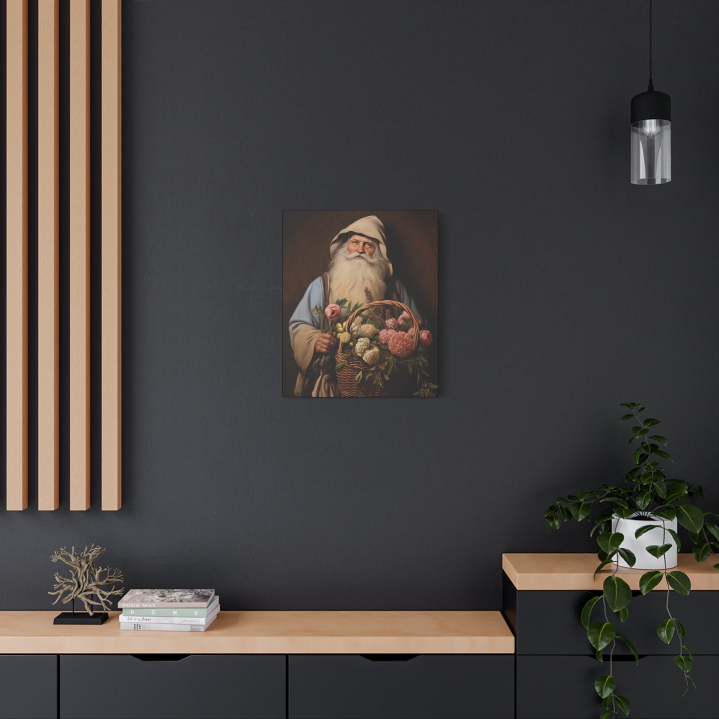 Gardener Santa Matte Canvas, Stretched, 1.25"