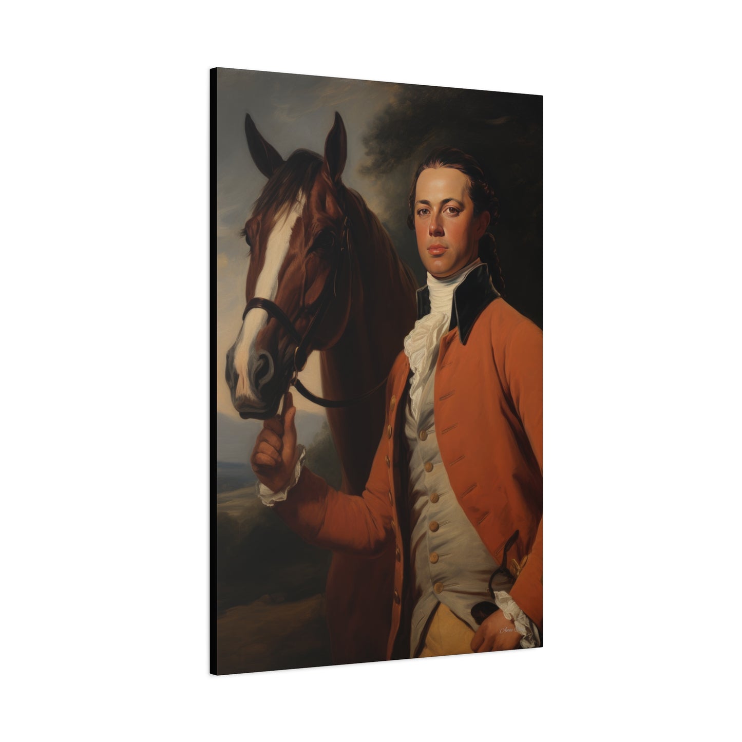 Richard and Lightening Matte Canvas, Stretched, 1.25"