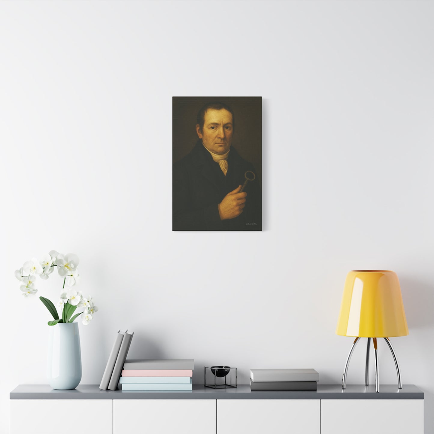 Matte Canvas Wall Art, Portrait of Historical Figure, Vintage Decor, Home Aesthetic, Gift for Art Lovers, Framed Print, Unique Wall Decor