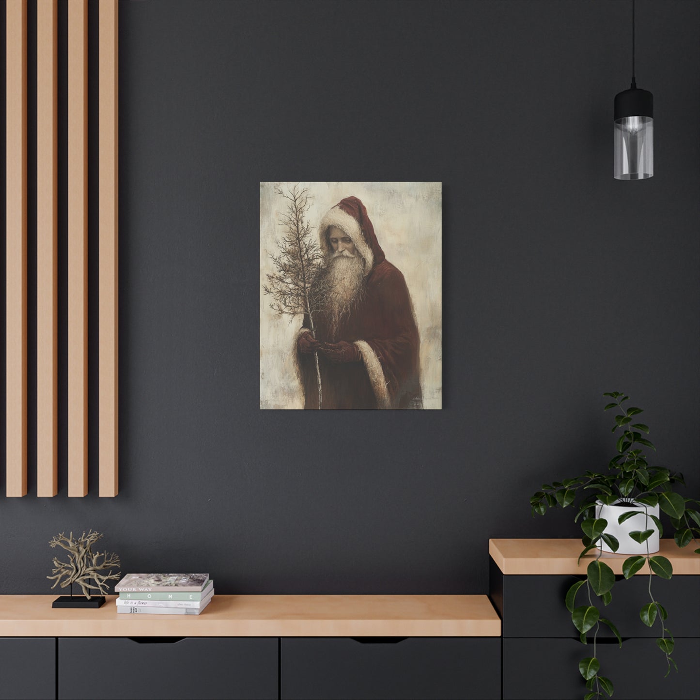 Humble Santa Matte Canvas, Stretched, 1.25"