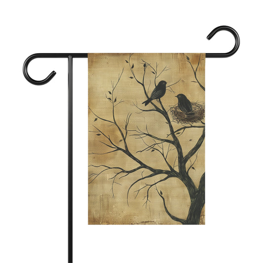 Birds in the Tree Garden & House Banner
