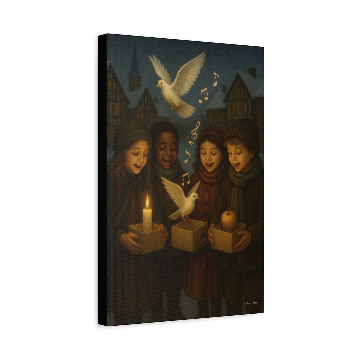 Spirit of Christmas, Share the Sound of Peace Holiday Cheer Canvas Art