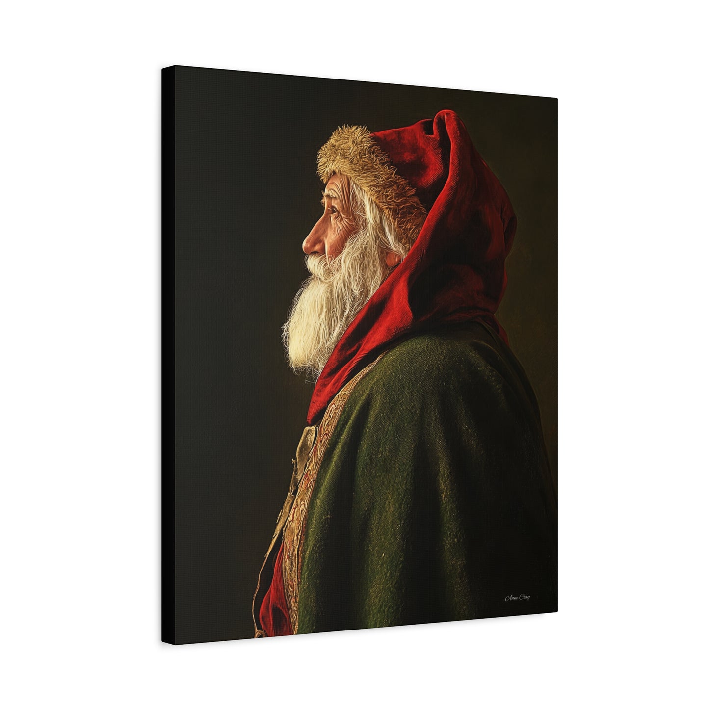 Spiritual Santa Matte Canvas, Stretched, 1.25"