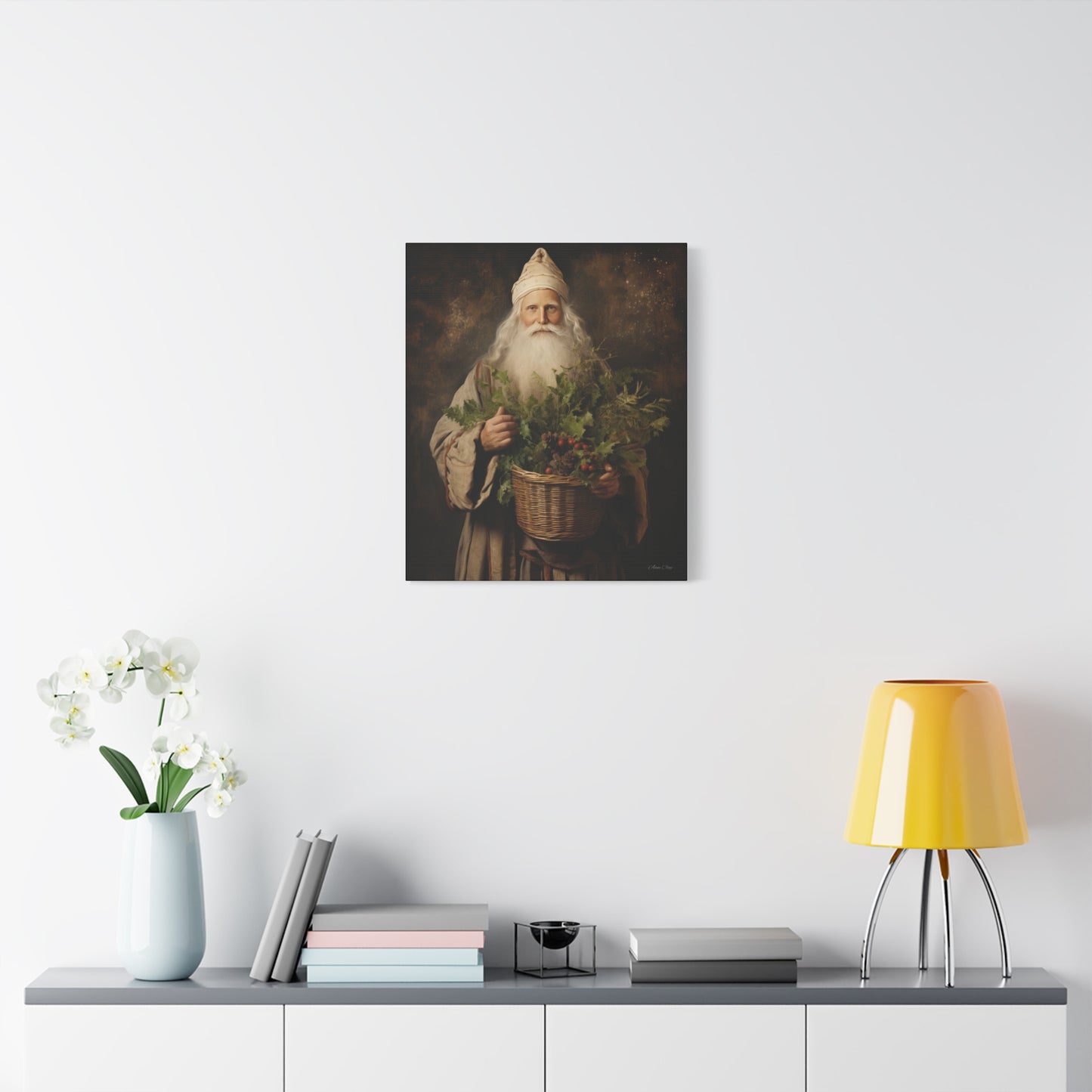 Beautiful Santa Matte Canvas, Stretched, 1.25"