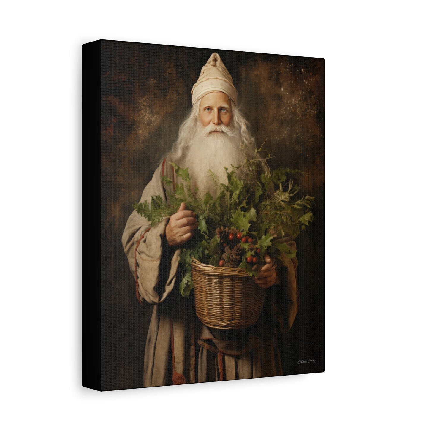 Beautiful Santa Matte Canvas, Stretched, 1.25"
