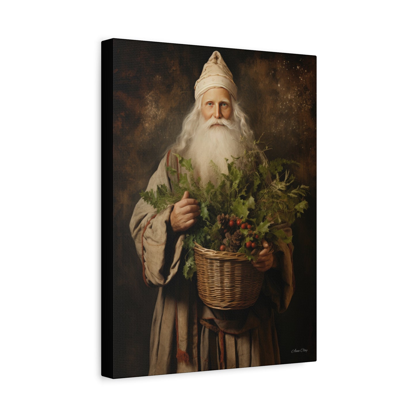 Beautiful Santa Matte Canvas, Stretched, 1.25"