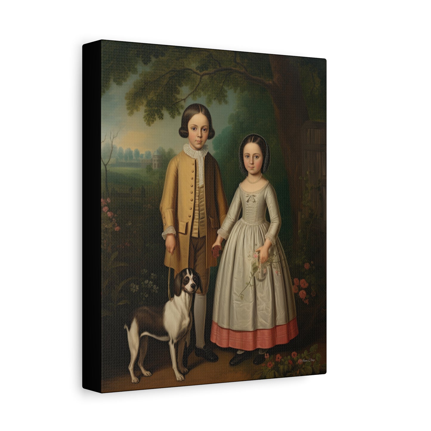 Ben and Cloe Matte Canvas, Stretched, 1.25"