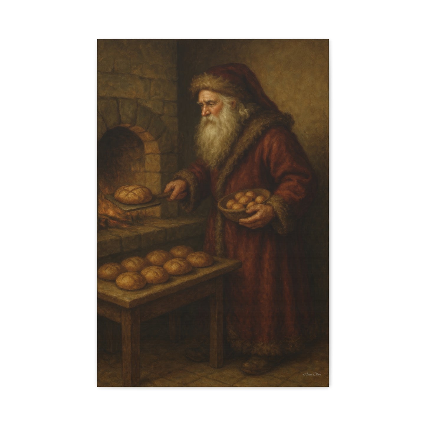 Christmas Santa Canvas Art