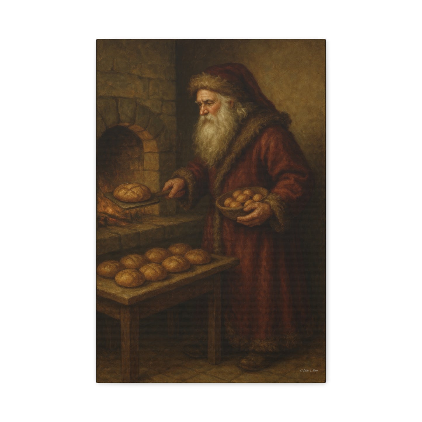 Christmas Santa Canvas Art