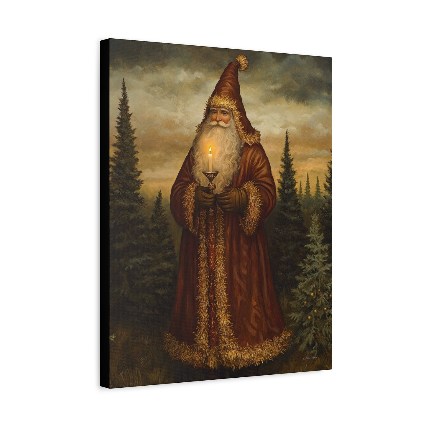 Dreamland Santa Matte Canvas, Stretched, 1.25"