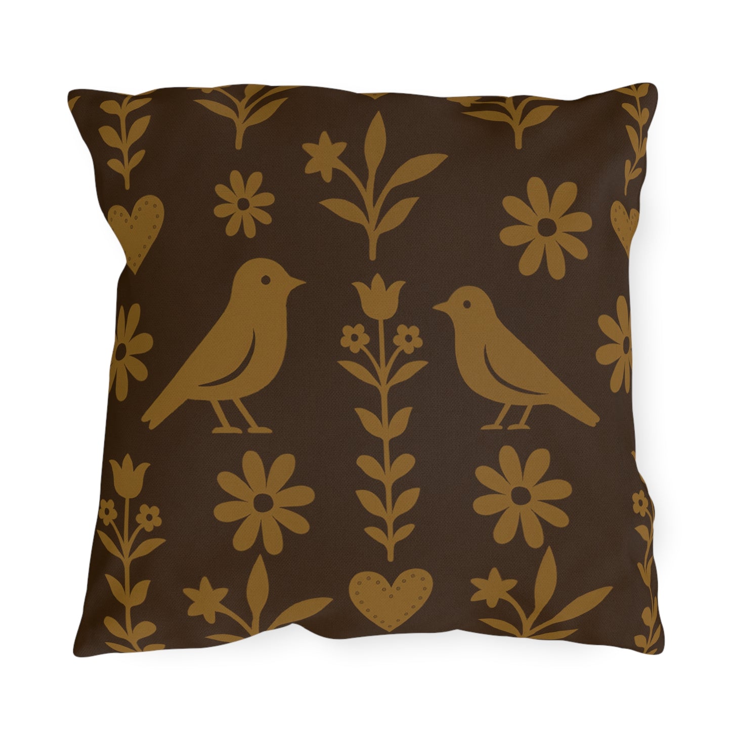 Charming Outdoor Pillows with Nature-Inspired Design, Garden Decor, Patio Cushions, Rustic Home Accents, Bird and Flower Patterns, [...]