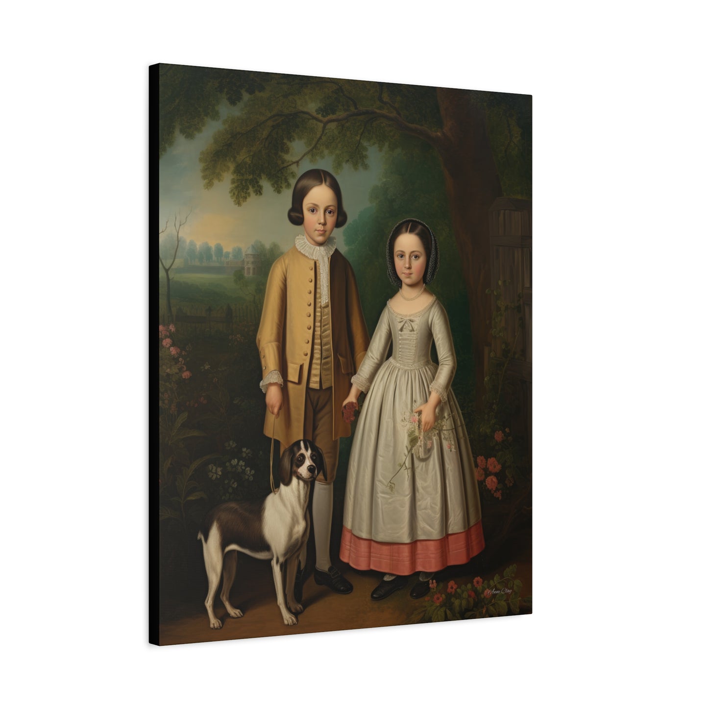 Ben and Cloe Matte Canvas, Stretched, 1.25"