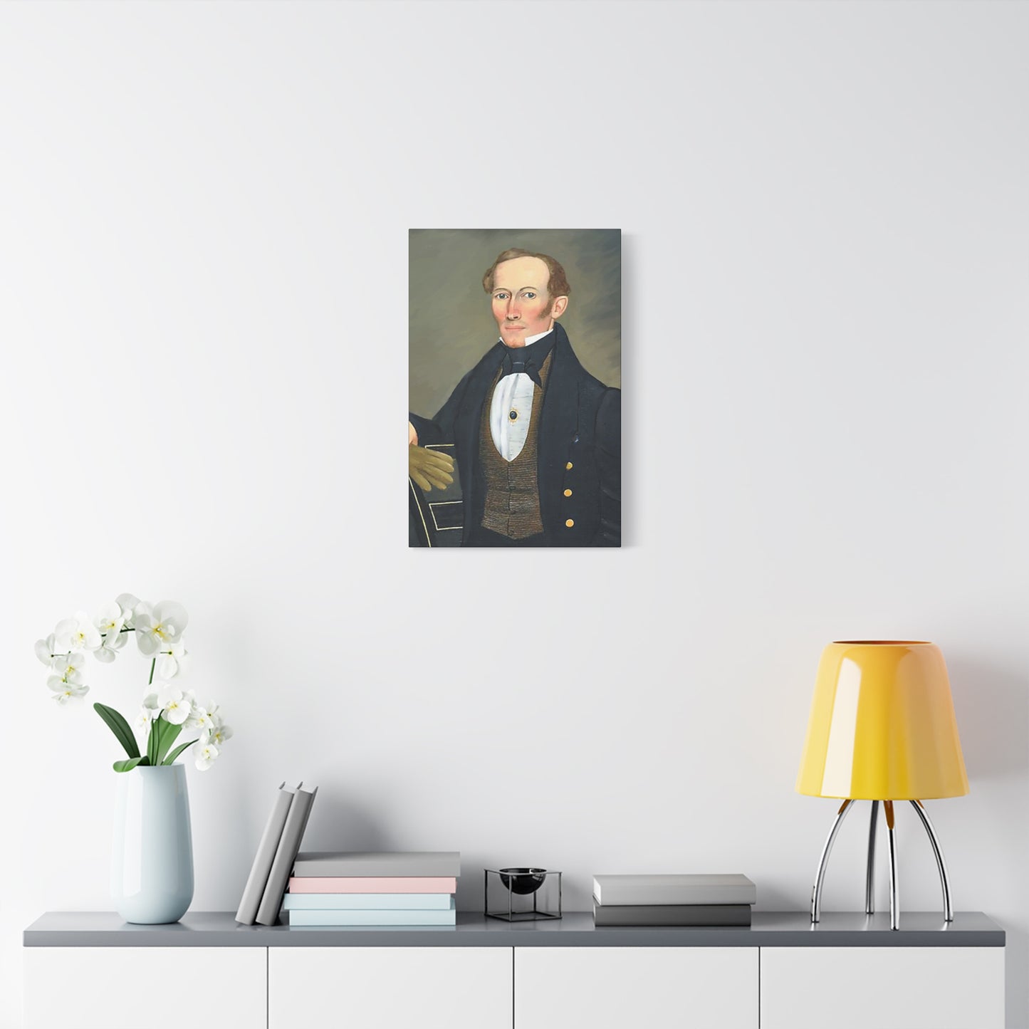 President Pearce Vintage Portrait Matte Canvas Wall Art - Classic Decor for Home