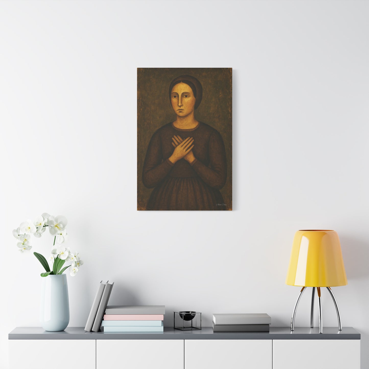 Minimalist Framed Canvas Art, Elegant Female Portrait, Vintage Decor, Wall Art for Home, Gift for Art Lovers, Living Room Decor, 1.25" [...]