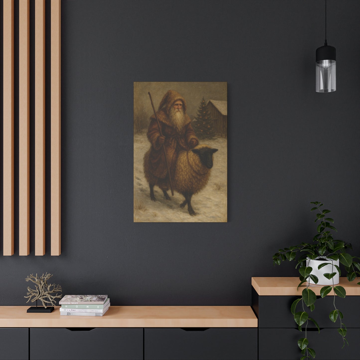 Vintage Winter Art Canvas